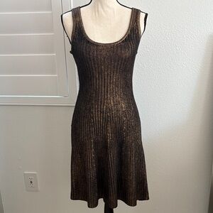 Trina Turk Elegant Brown Sleeveless Dress S